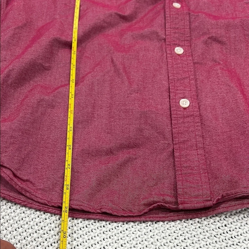 J. Crew Men's Red Casual Button-Down Shirt